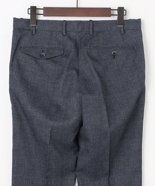 JOSEPH ABBOUD 【ウエストも伸びる!/清涼/軽量/ストレッチ】クールピケストレッチ パンツ ネイビー系3