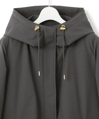 23区 L 【一部店舗限定/滝沢眞規子さん着用/撥水加工】ミリタリー フーデット ダウンコート グレー系