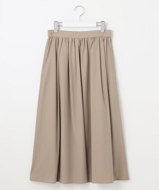 自由区 【洗える】ランダムタック スカート ダークサンド