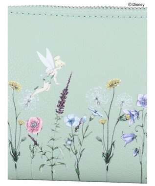 Green Parks ピーター・パン／フラワー合皮ポーチ Beige