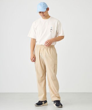 SHARE PARK MENS 【撥水・UVカット・ストレッチ・軽量 】ナイロンカーゴパンツ（Lサイズ） ベージュ系