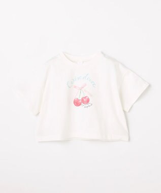ANY KIDS 【綿100%】オーバーサイズ 半袖Tシャツ オフホワイト
