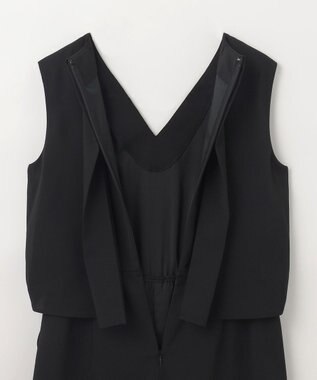 GRACE CONTINENTAL ショートサロペット ブラック