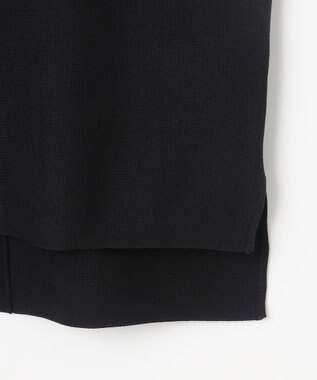 ANY 【2SET】バイカラーニット×布帛スカートセット ブラック×キャメル