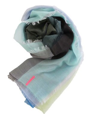 POLS 播州織 極細コットンストール Sサイズ ブルー