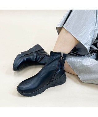 MODE ET JACOMO <noyau>軽量スニーカーショートブーツ ブラック