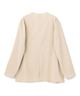 BEIGE， 【洗える/接触冷感/速乾/UVケア対応・Precious 8月号掲載】BATEAU / ボタンレスノーカラジャケット Beige