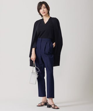 ICB 【洗える】 シンセティックフルニードル カーディガン ブラック系