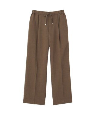 earth music&ecology 【セットアップ対応】リネンライクリラックスパンツ Brown