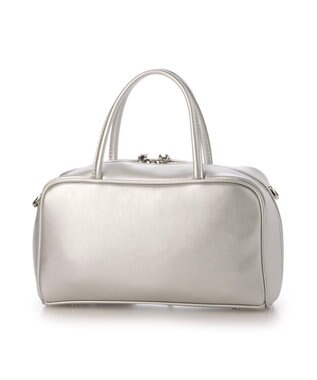 UNBILLION カシュカシュ cachecache / チャーム付横長ボストン シルバー