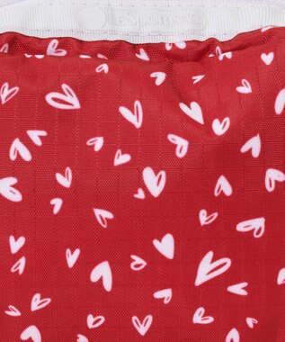 LeSportsac SQUARE COSMETIC/レッドミニハーツホワイト レッドミニハーツホワイト