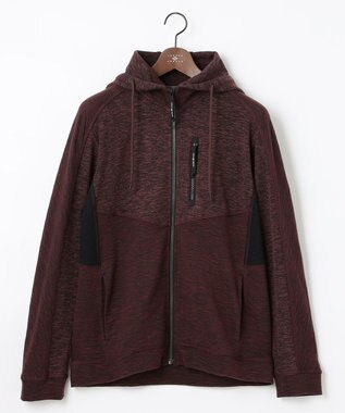 JOSEPH ABBOUD MOUNTAIN 【UNISEX】ランダムスラブリップ パーカー ワイン系