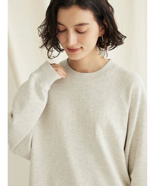 CRAFT STANDARD BOUTIQUE プリント裏毛ビッグプルオーバー Oatmeal