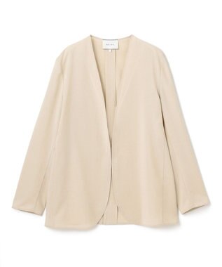 BEIGE， 【洗える/接触冷感/速乾/UVケア対応・Precious 8月号掲載】BATEAU / ボタンレスノーカラジャケット Beige