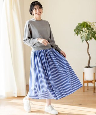 ANY 【洗濯機可】スプリングラグランニット グレー