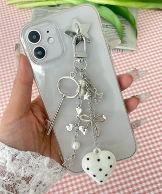 WEGO ドットハートキーホルダー