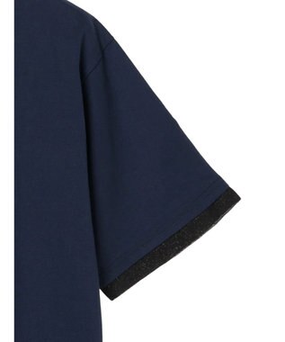 CRAFT STANDARD BOUTIQUE 【ＵＶカット】布帛切り替えプルオーバー Navy