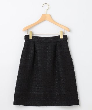 組曲 L ファンシーツィード ミニスカート ブラック系