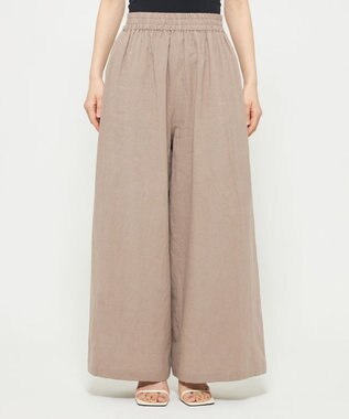 uncrave コットンリネンボイル ワイドパンツ トープ