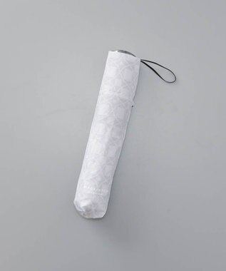 AURORA 【MACKINTOSH LONDON（マッキントッシュ ロンドン）】アンドリュー柄雨傘（折りたたみ傘） シルバーグレー