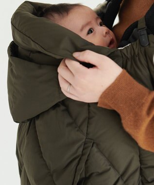 KWD 【簡易ギフト包装・日本製】BABY DOWN CAPE グリーンダウン ベビーダウンケープ