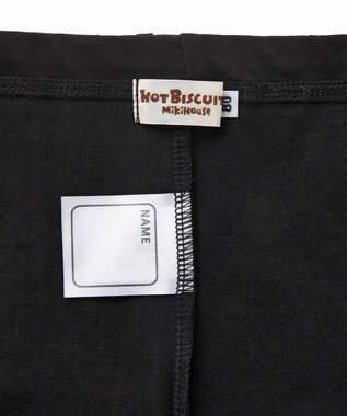 MIKI HOUSE HOT BISCUITS 【70-120cm】 10分丈 レギンスパンツ 黒