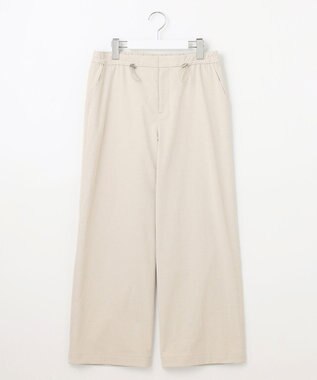 J.PRESS LADIES L 【洗える・吸水速乾・接触冷感】リネンツイル パンツ アイボリー系