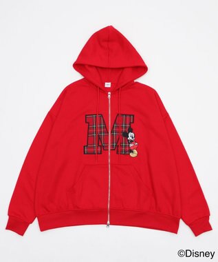 WEGO MICKEY　MOUSE／ジップパーカー レッド