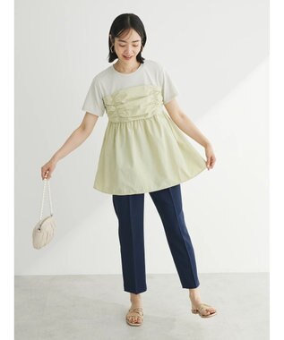 Green Parks ミディ丈ビスチェドッキングプルオーバー Light Green