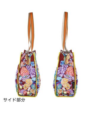 tsumori chisato CARRY tcアニマルキルト トートバッグ ボルドー