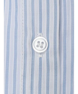 earth music&ecology 袖スリットリボンロングシャツ Sax