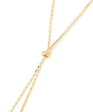 23区 ドロップメタル ラリエット ネックレス ゴールド系