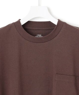 J.PRESS YORK STREET 【UNISEX】サイドスリット Tシャツ ダークブラウン系