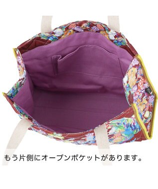 tsumori chisato CARRY tcアニマルキルト トートバッグ ボルドー