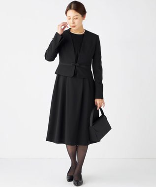 組曲 NOIR 【定番】シンプルハンドバッグ ブラック系