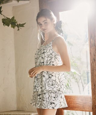 San-ai Resort（三愛水着楽園） 【SALE】タンキニ３点セット　13L　【San-ai Resort（サンアイリゾート）】 ホワイト