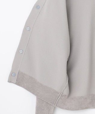 自由区 【Premium Collection】キュプラシェニール カーディガン ライトグレー系