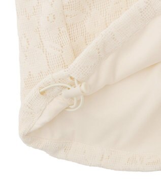 earth music&ecology 総レースカーゴパンツ Ivory