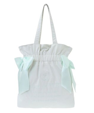 Maison de FLEUR EC限定 キャンバスダブルリボントートバッグ Mint