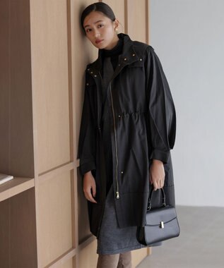 組曲 【WEB限定】中綿ライナー付き モッズコート ブラック系