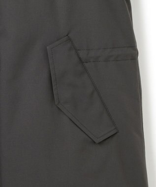 23区 L 【一部店舗限定/滝沢眞規子さん着用/撥水加工】ミリタリー フーデット ダウンコート グレー系