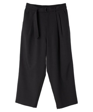 CRAFT STANDARD BOUTIQUE ポリエステルツイルベルテッドパンツ Charcoal Gray