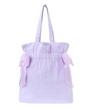 Maison de FLEUR EC限定 キャンバスダブルリボントートバッグ Lavender