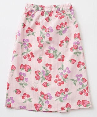 ANY KIDS ロング丈 浴衣 セット ピンク×イチゴ