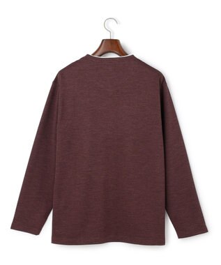 J.PRESS MEN 【WEB・一部店舗限定】フェイクレイヤード ロングスリーブTシャツ ワイン系