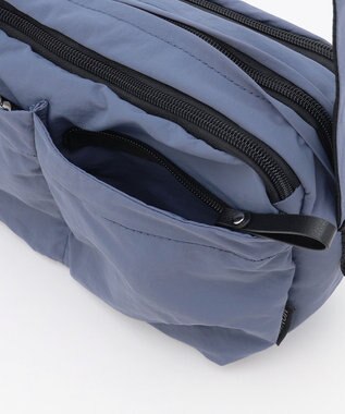 LA BAGAGERIE 【MONICA】フロントポケットショルダーバッグ ダークブルー