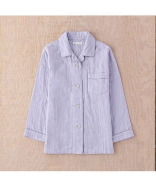 UCHINO マシュマロガーゼパイピングレディスパジャマ ダークブラウン