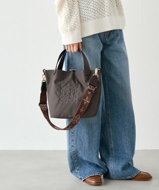 russet コーデュラナイロン2WAYミニトートバッグ(CE-1673-WEB) D.Brown