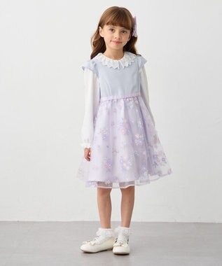 ANY KIDS レース襟カットソーブラウス ホワイト