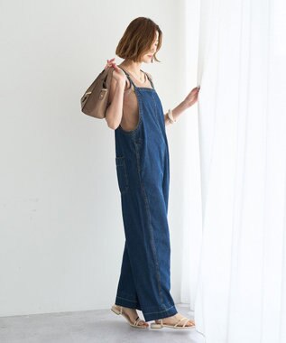 YECCA VECCA 綿麻デニムサロペット Indigo